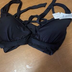 Women's Black swim top